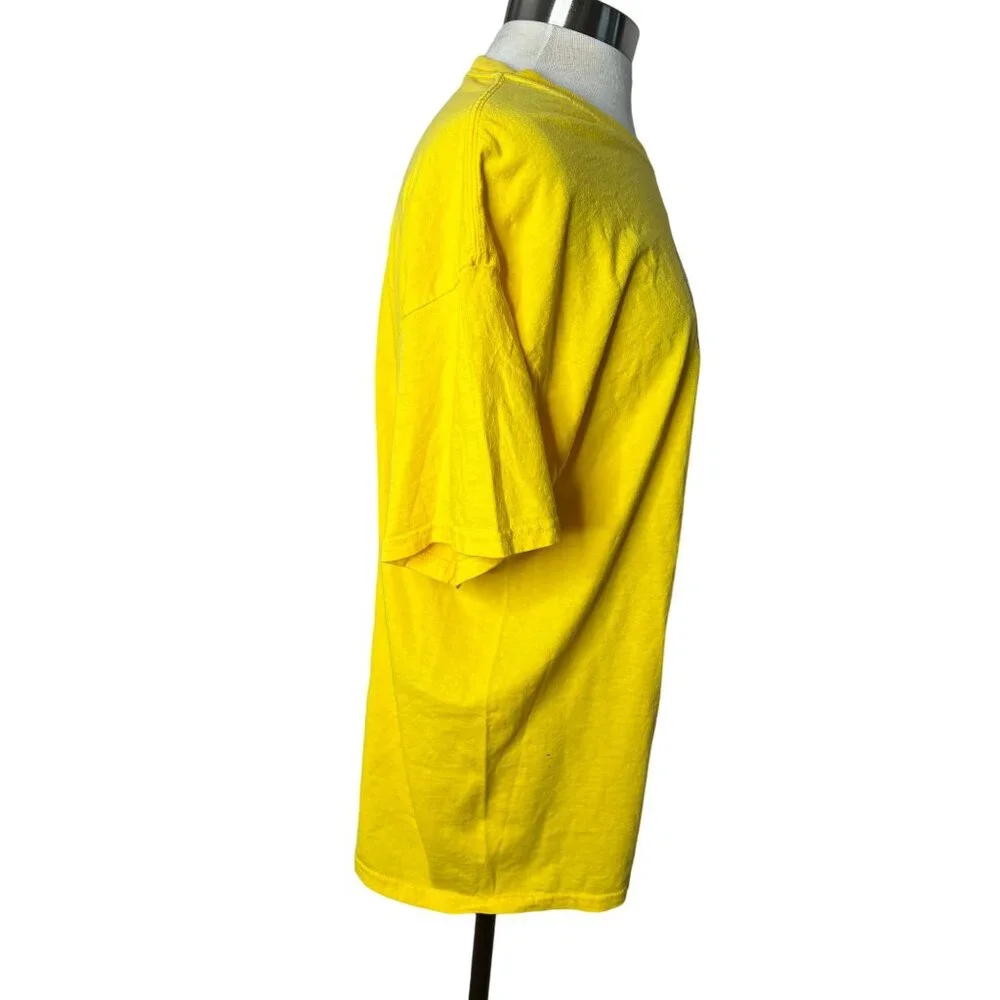 Gilden Yellow Happy Face T-shirt XL